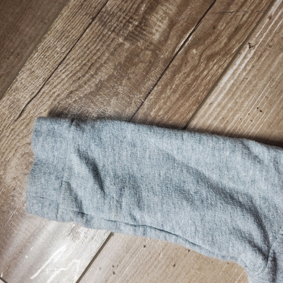 Nike Baby Boy Size 6/9M Gray and White Zip Up Hooded Coverall Sweatsuit Romper - Picture 15 of 16